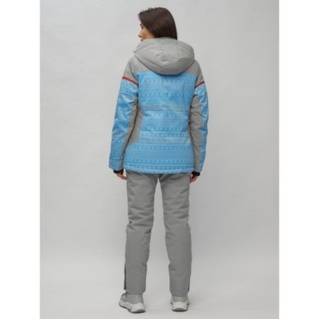 Ski suit female, size 42, blue color-27