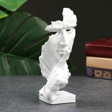 Figure "Silence" 20x7 cm white