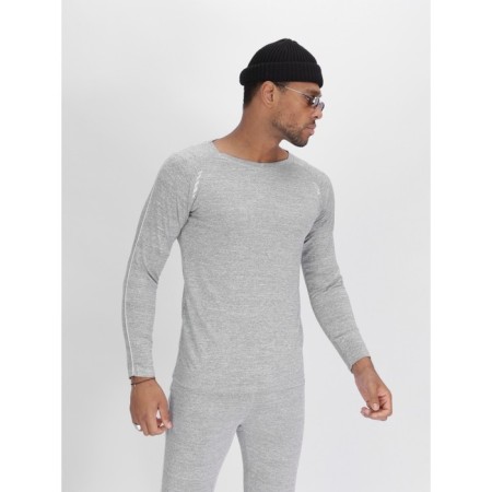 Thermal underwear is male, size 50-52, the color is light gray-11