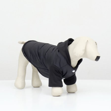 Jacket for dogs "Sport" with a hood, size s, black