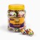 Ball for cats, 3.5 cm, packing in a jar of 50 pcs, multi -colored