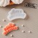 Silicone Mold for Cloudberries and Chocolate "Happy Birthday", 6 × 3 cm, the color is transparent