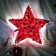 LED figure "Star", 68 × 85 × 30 cm, 30 watts, 220 V