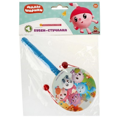 Игрушка деревянная «Бубен-стучалка. Малышарики»-3