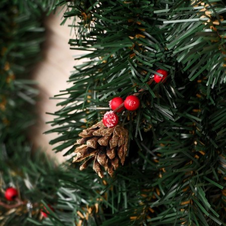 New Year's Wreath "Christmas" bump gold+berry 45cm-1