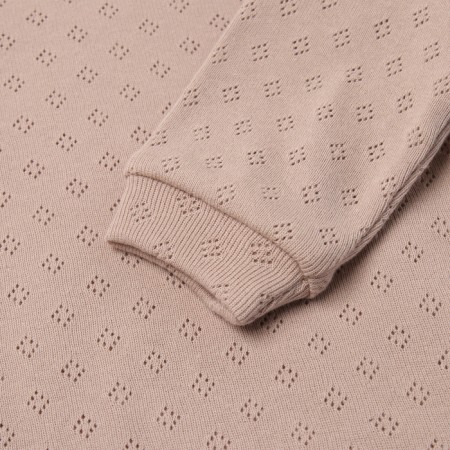 Body with a long sleeve, beige color, height 62-2