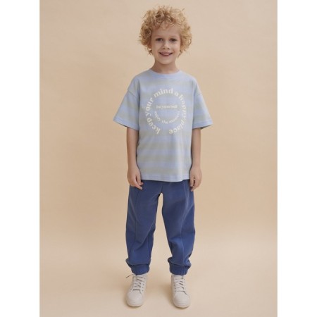 T -shirt for boys, height 128 cm, blue color-4