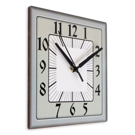 Wall clock, series: classic, discrete move, 23.5 x 23.5 cm, mix-8