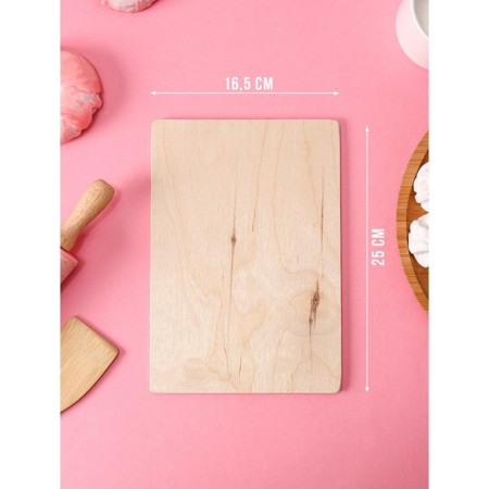 Board cutting wooden shade "Rules of our kitchen", 25 × 16.5 cm-1