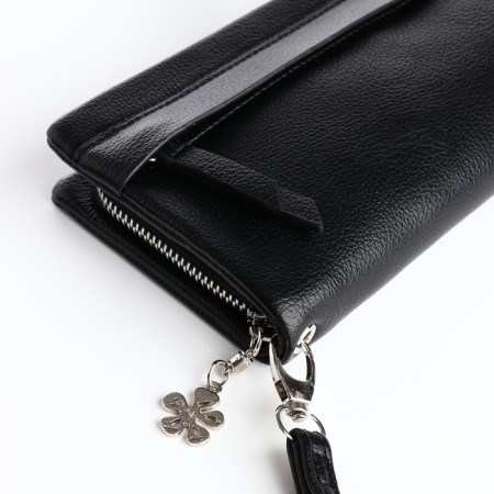 Women's wallet with lightning, black color-2