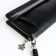 Women's wallet with lightning, black color