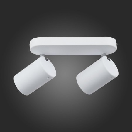 STAST ST LUCE. SL597.501.02. 2x3 W, GU10 LED, 3000K, 33x15 cm, white color, chrome-4