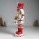 Polystone souvenir "Nutcracker with curls in a red-white uniform, with a drum" 11x11x32 cm 1032587
