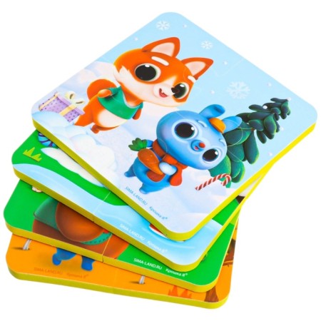 Soft puzzle for kids "piercing kids", 4 puzzles, crush me-8