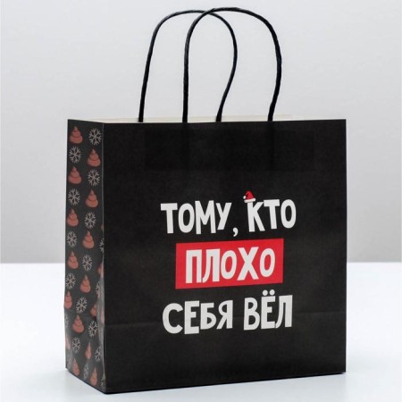 Gift package “Who behaved badly”, 22 x 22 x 11 cm, New Year-1