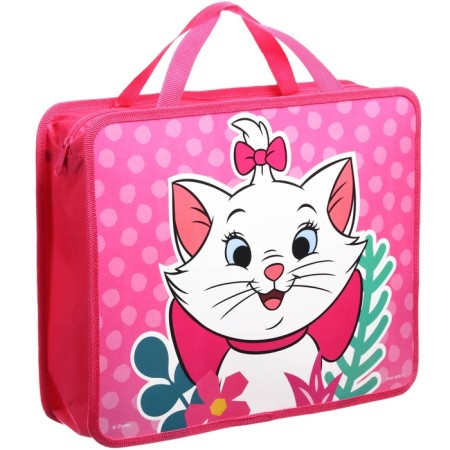Folder with A4 handles, 33x26x7.5 cm, plastic, cats aristocrats-3