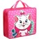 Folder with A4 handles, 33x26x7.5 cm, plastic, cats aristocrats