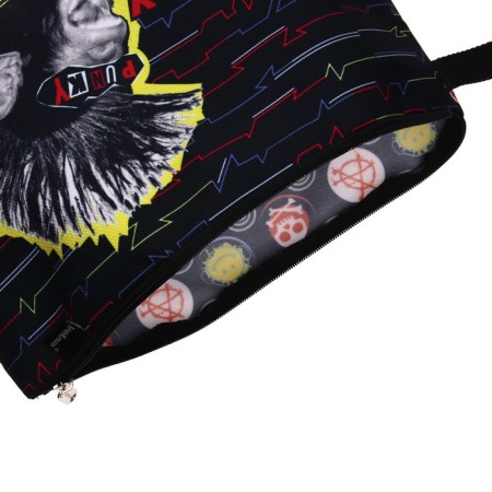 A4 notebook folder, 365 x 250 x 10 mm, lightning from above, textile, Erich Krause Punky Monkey-2