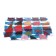 Diamond mosaic with a partial filling on the subframe "House with tulips", 50 x 60 cm