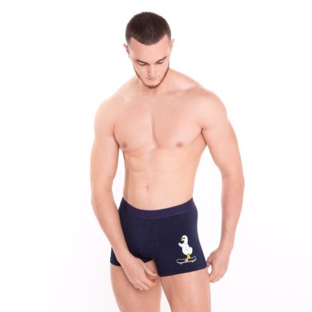 Panties men's boxers "goose", dark blue color, size 46-1