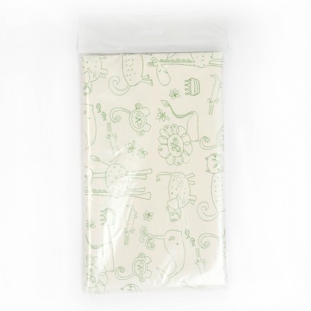 Baby oilcloth "Cartoons", district. 100x140 cm., Without edging, white/green color-4