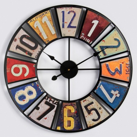 Wall watches, series: loft, "numbers", smooth move, d-50 cm-1