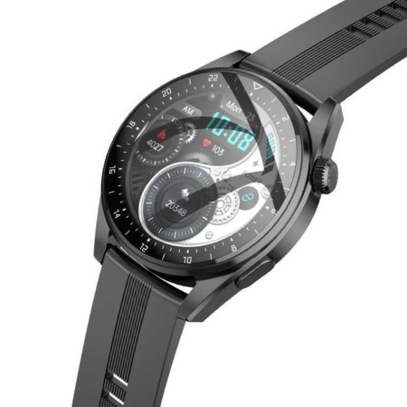 Smart hours of Hoco Y9, 1.36 ", 360x360, BT3.0+4.0, 300 mAh, call support, stepomer, black-4