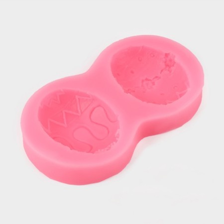 Mold "Easter Egg", silicone, 10.4 × 5.5 cm, color mix-1