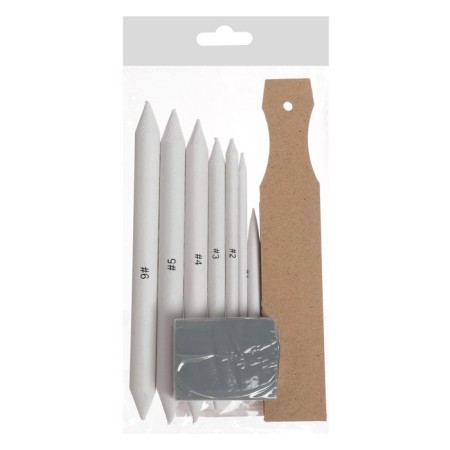 A set of tools for sliding, 8 objects, 1 sandpaper-12 sheets, 1 eraser-whip-1