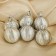 Set of balls plastic D-5 cm, 6 pcs "wave" silver