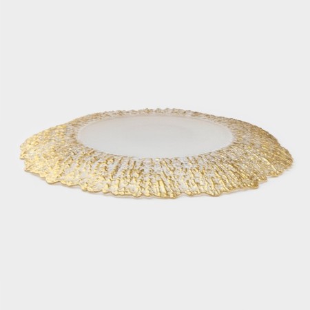Glass of glass substitution “Shine”, D = 33 cm, edging gold-2