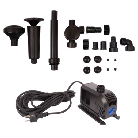 Fountain pump, nozzles included, 55 watts, 3000 l/h, Hmax 3 m, cable 10 m