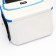 An animal-carp backpack, 30 x 40 x 25 cm, white/blue