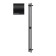Terminus duo electric heated towel rail "Circle", 1600x114 mm, Black Muars