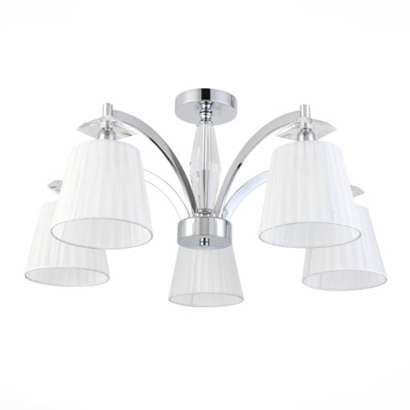 Ceiling lamp ST LUCE. SL1756.102.05. Bello. 5x40 watts, E14, 70x70x34 cm, chromium color-5
