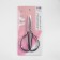Scissors for needlework, mowed blade, 6 ", 15 cm, dark silver color