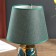 Lamp table ceramics "Bubbles" dark green with gold E14 40W 33x20x20 cm