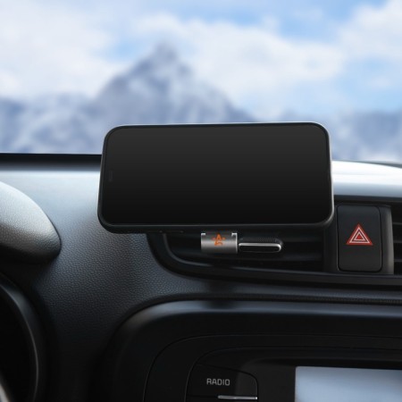 Holder for a phone in a deflector magnetic anodized-5