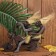 Souvenir tree "Aborigines on a motorcycle" 24x18x8 cm