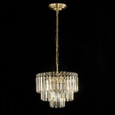 Suspended chandelier Citilux “Foundation” CL303163, 6x60W, E14, brown color