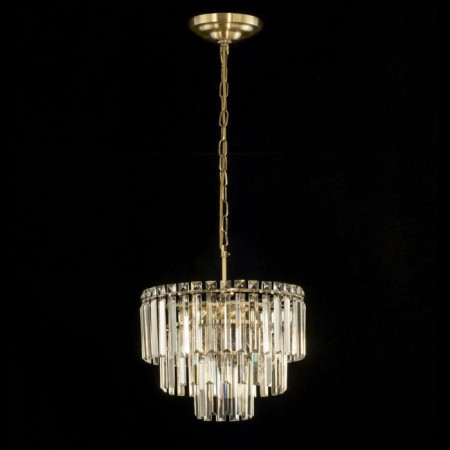 Suspended chandelier Citilux “Foundation” CL303163, 6x60W, E14, brown color