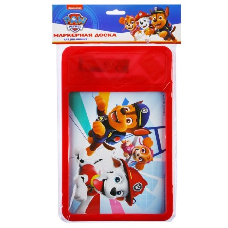 Drawing board with a marker-stitch, puppy patrol, PAW PATROL, Red-5