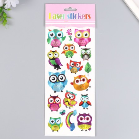 Sticker plastic holography "bunny" mix 29x11 cm-1