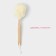 Body washcloth with a handle of a share, 50 g, white color