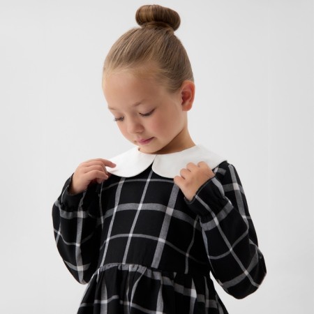 Baby dress kaftan "Cell", p. 38 (146-152 cm), black-3