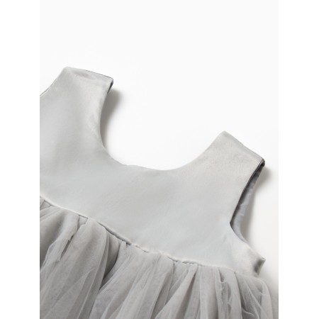 Платье детское нарядное KAFTAN рост 110, серый-12
