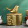 Casket "Bird on the Heart" bronze with gilding, 8x10cm