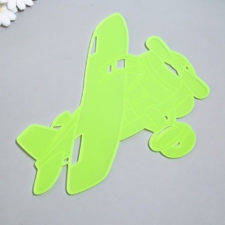 The phosphorus "plane" sticker with glue pads mix 29.5x25 cm-7