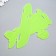 The phosphorus "plane" sticker with glue pads mix 29.5x25 cm