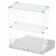 Table window, 1 shelf, 600 × 300 × 700, chipboard, glass color white